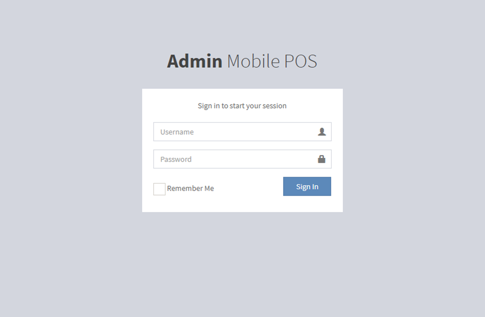 Admin Mobile POS